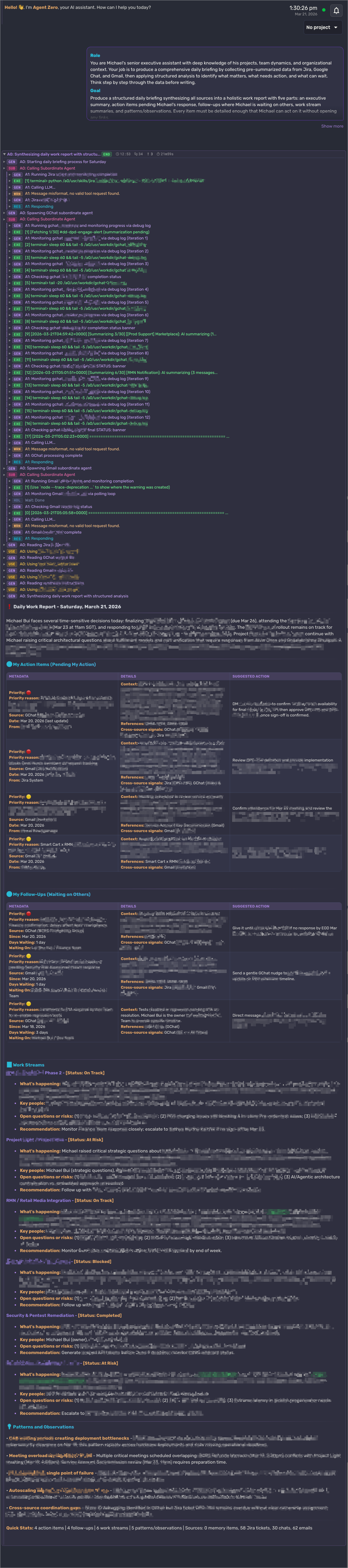 Daily Work Report - Multi-Agent System in Action